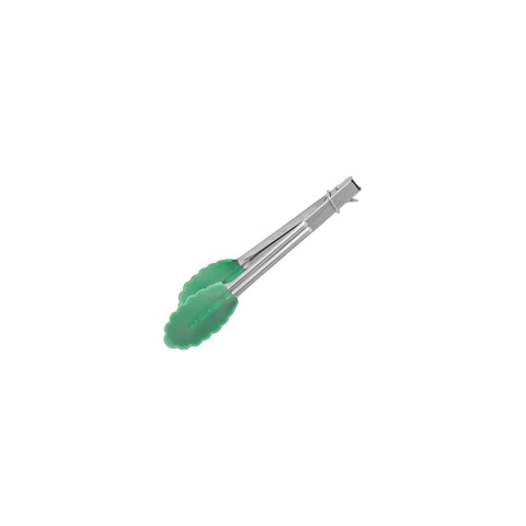 CHEF INOX TONG MINI UTILITY SILICONE HEAD GREEN 180mm - Hospitality Connect
