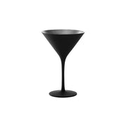 STOLZLE OLYMPIC COCKTAIL GLASS 240ml MATT BLACK/SILVER Box of 6 - Hospitality Connect