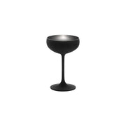 STOLZLE OLYMPIC CHAMPAGNE COUPE 230ml MATT BLACK/SILVER Box of 6 - Hospitality Connect