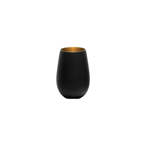 STOLZLE OLYMPIC TUMBLER 465ml MATT BLACK/GOLD Box of 6 - Hospitality Connect