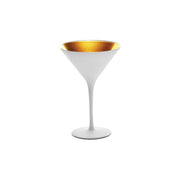 STOLZLE OLYMPIC COCKTAIL GLASS 240ml MATT WHITE/GOLD Box of 6 - Hospitality Connect