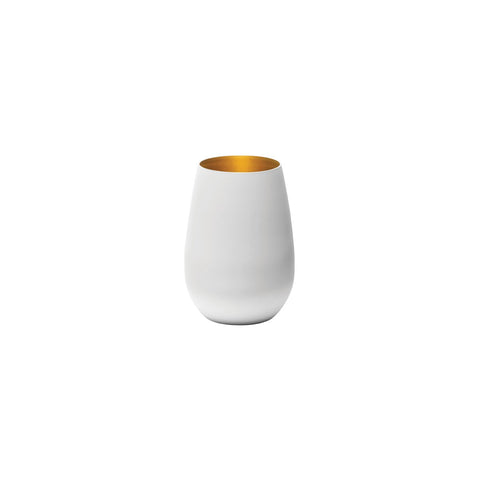 STOLZLE OLYMPIC TUMBLER 465ml MATT WHITE/GOLD Box of 6 - Hospitality Connect