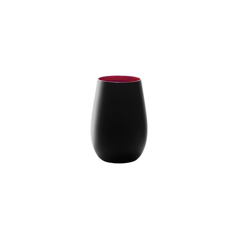 STOLZLE OLYMPIC TUMBLER 465ml MATT BLACK/RED Box of 6 - Hospitality Connect