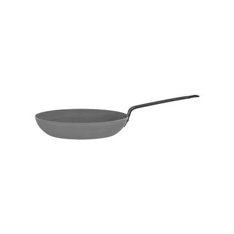 CHEF INOX ROUND FRYPAN BLACK STEEL 280x50mm/3.0mm gauge - Hospitality Connect