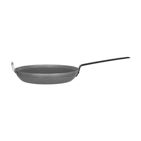 CHEF INOX ROUND FRYPAN BLACK STEEL 320x50mm/3.0mm gauge - Hospitality Connect