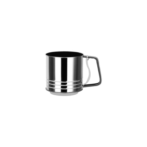 CHEF INOX FLOUR SIFTER SQUEEZE HDL S/S 5 CUP 125x130mm - Hospitality Connect