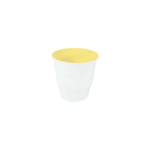 JAB SORBET-LEMON/WHITE BODY TUMBLER 90mm 300ml Box of 12 - Hospitality Connect