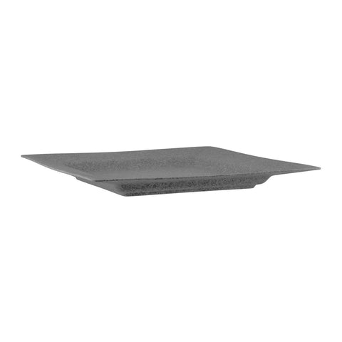 JAB CONCRETE MATT SQUARE PLATE W/RIM 400mm (20185) Box of 5 - Hospitality Connect