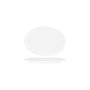 SUPERWARE OVAL PLATTER 240mm RIMMED WHITE (20122) Box of 6 - Hospitality Connect