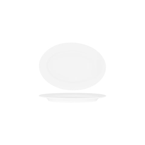 SUPERWARE OVAL PLATTER 240mm RIMMED WHITE (20122) Box of 6 - Hospitality Connect