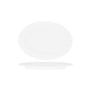 SUPERWARE OVAL PLATTER 300mm RIMMED WHITE (20123) Box of 6 - Hospitality Connect