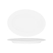 SUPERWARE OVAL PLATTER 360mm RIMMED WHITE (20124) Box of 6 - Hospitality Connect