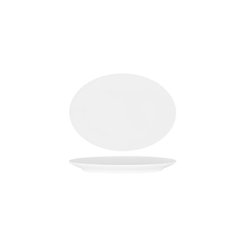 SUPERWARE OVAL PLATTER 200mm COUPE WHITE Box of 6 - Hospitality Connect