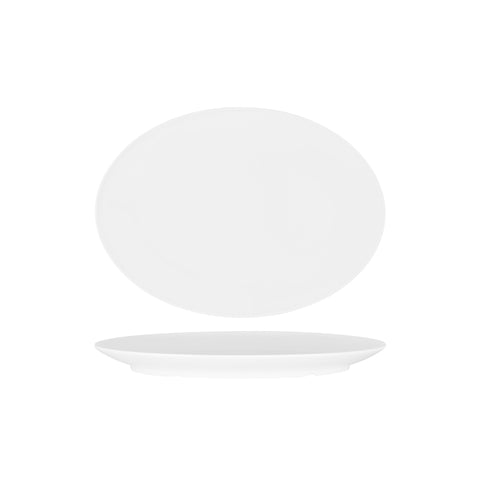 SUPERWARE OVAL PLATTER 300mm COUPE WHITE Box of 6 - Hospitality Connect