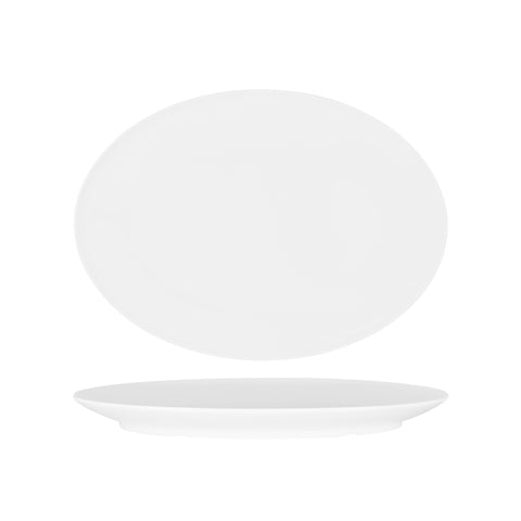SUPERWARE OVAL PLATTER 360mm COUPE WHITE Box of 6 - Hospitality Connect