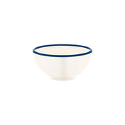 JAB VINTAGE CREAM/BLUE RIM ENAMEL LOOK ROUND BOWL 175x80mm Box of 6 - Hospitality Connect