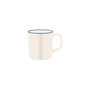 JAB VINTAGE CREAM/BLUE RIM ENAMEL LOOK MUG 80x85mm Box of 6 - Hospitality Connect