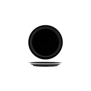 JAB VINTAGE BLACK/WHITE RIM ENAMEL LOOK ROUND PLATE 190mm Box of 6 - Hospitality Connect