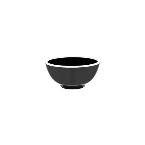 JAB VINTAGE BLACK/WHITE RIM ENAMEL LOOK ROUND BOWL 150x70mm Box of 6 - Hospitality Connect