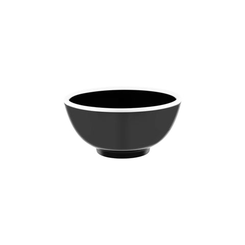JAB VINTAGE BLACK/WHITE RIM ENAMEL LOOK ROUND BOWL 175x80mm Box of 6 - Hospitality Connect