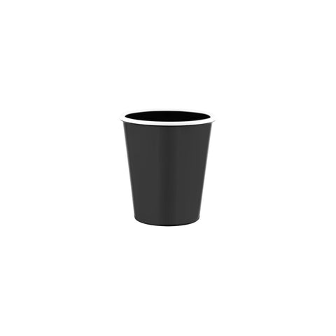 JAB VINTAGE BLACK/WHITE RIM ENAMEL LOOK TUMBLER 80x90mm Box of 6 - Hospitality Connect