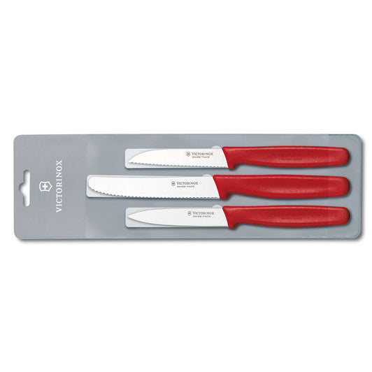Victorinox Paring Knife Set,3pc,Nylon - Red - Hospitality Connect