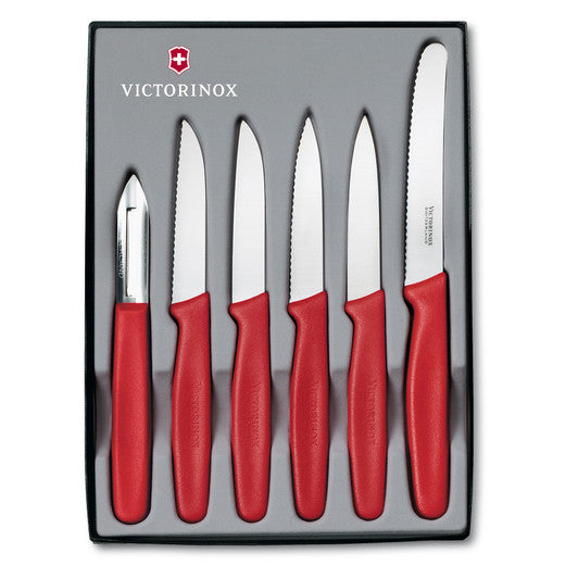 Victorinox Paring Knife Set,6pc,Nylon - Red - Hospitality Connect