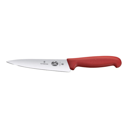 Victorinox Cooks - Carving Knife,15cm,Fibrox - Red - Hospitality Connect