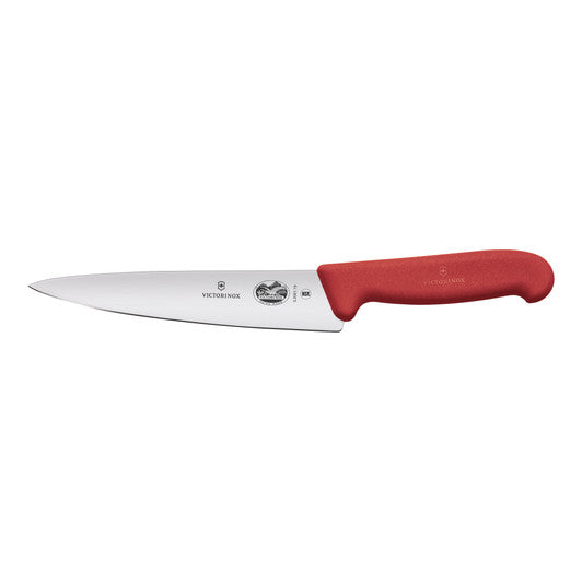Victorinox Cooks - Carving Knife,19cm,Fibrox - Red - Hospitality Connect