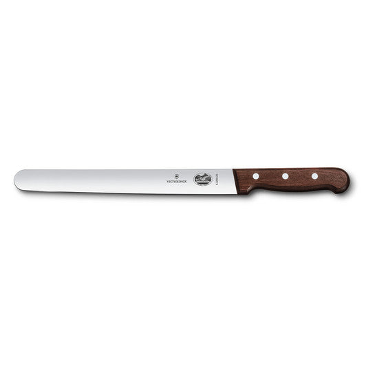 Victorinox Slicing Knife,25cm Round plain Edge - Wood - Hospitality Connect