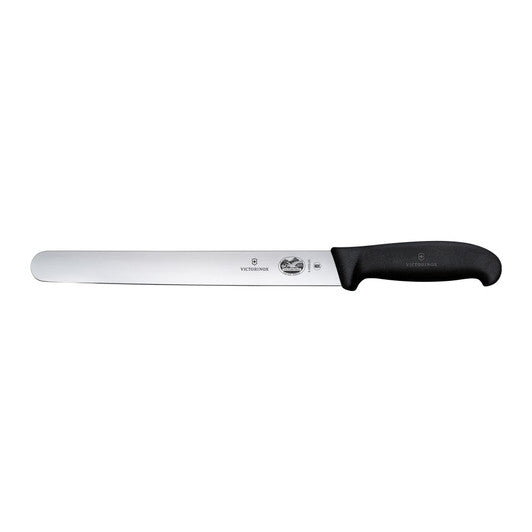 Victorinox Slicing Knife,30cm Round Plain Edge,Fibrox - Black - Hospitality Connect