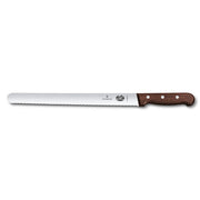 Victorinox Slicing Knife,30cm Round Wavy Edge - Wood - Hospitality Connect