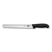 Victorinox Slicing Knife,25cm Round Wavy Edge,Fibrox - Black - Hospitality Connect