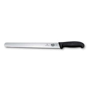 Victorinox Slicing Knife,30cm Round Wavy Edge,Fibrox - Black - Hospitality Connect
