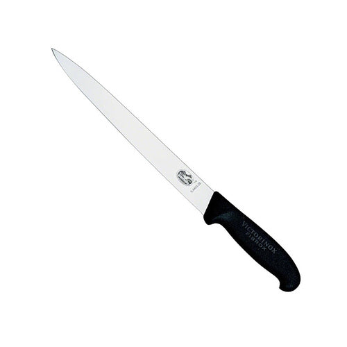 Victorinox  Slicing Knife,25cm Pointed Tip Plain Edge,Fibrox - Black - Hospitality Connect