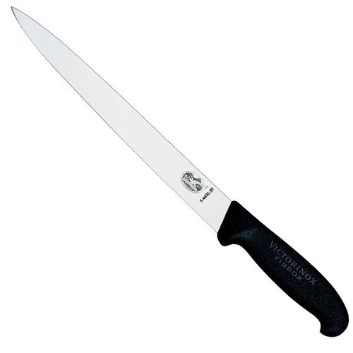 Victorinox  Slicing Knife,25cm Pointed Tip Wavy Edge,Fibrox - Black - Hospitality Connect