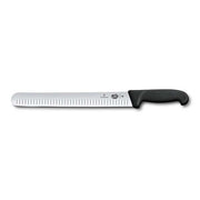 Victorinox Salmon Knife,30cm Flexible Blade,Fluted Edge,Fibrox - Black - Hospitality Connect