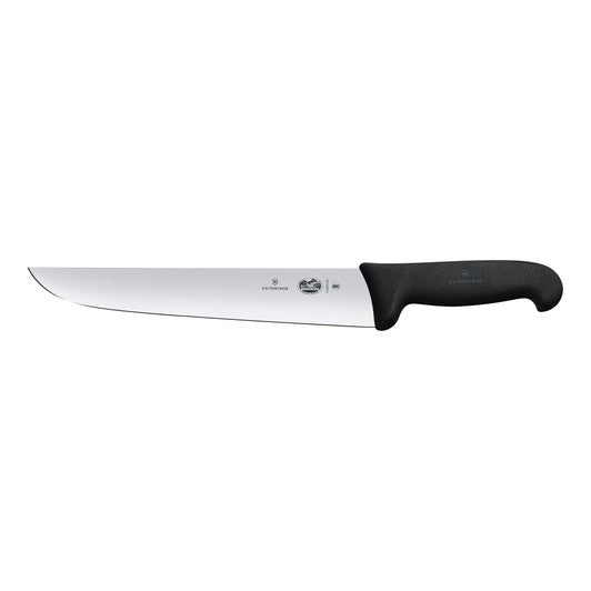 Victorinox Butchers Knife,18cm,Straght Back Blade,Fibrox - Black - Hospitality Connect