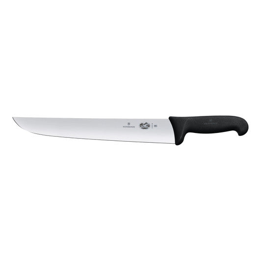 Victorinox Butchers Knife,36cm,Straight Back Blade,Fibrox - Black - Hospitality Connect