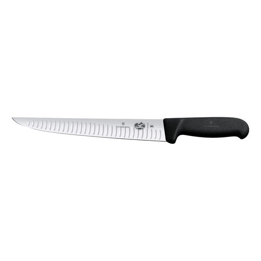 Victorinox Sticking Knife, 25cm, Fluted Edge, Fibrox - Black - Hospitality Connect