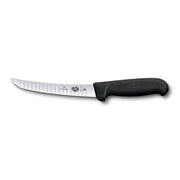 Victorinox Boning Knife,15cm Curved Fluted Blade,Fibrox - Black - Hospitality Connect