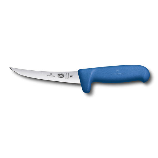 Victorinox Boning Knife,12cm Curved,Safety Grip,Flexible Narrow Blade Fibrox Blue - Hospitality Connect