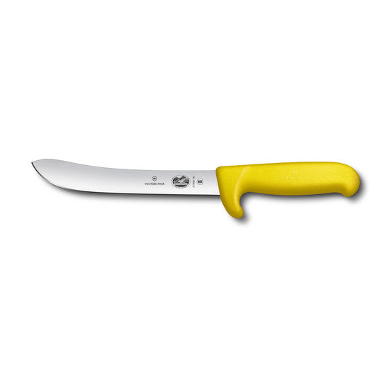 Victorinox Butchers Knife,18cm Safety Nose,Heavy Stiff Blade,Fibrox Yellow - Hospitality Connect