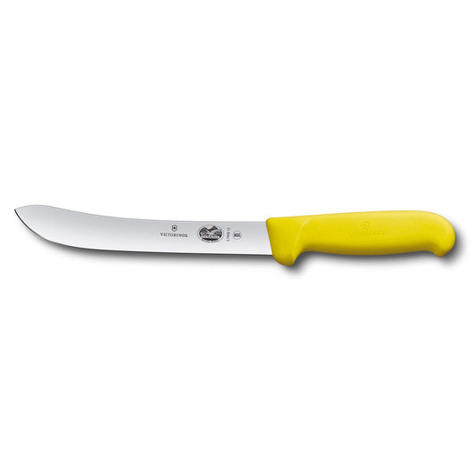 Victorinox Butchers Knife,18cm Heavy Stiff Blade,Fibrox - Yellow - Hospitality Connect