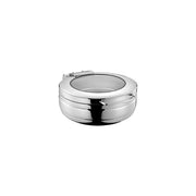 CHEF INOX ROUND INDUCTION CHAFER w/GLASS LID 18/8 SMALL - Hospitality Connect