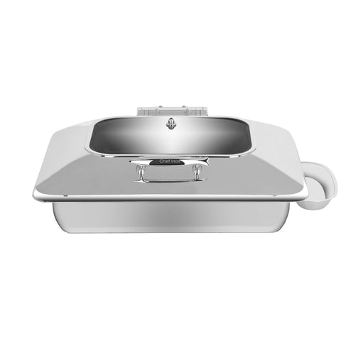 CHEF INOX DELUXE RECT CHAFER w/GLASS LID S/S 1/1 SIZE - Hospitality Connect