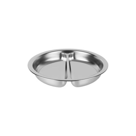 CHEF INOX ROUND DIVIDED PAN S/S 4.0lt 54925 340x65mm - Hospitality Connect