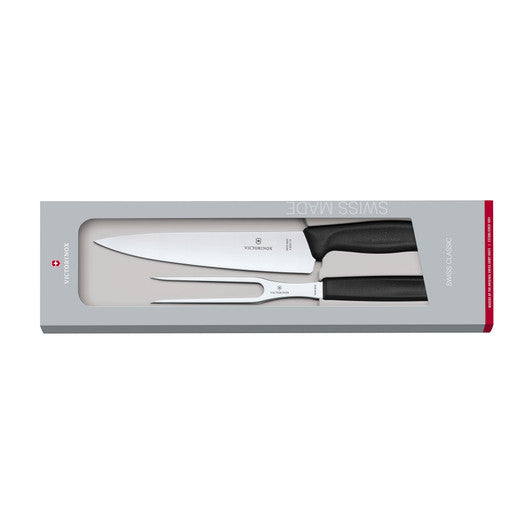 Victorinox  Carving Set, Classic 2 pc, Gift Boxed - Black - Hospitality Connect