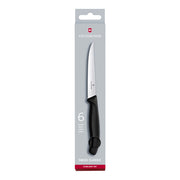Victorinox Steak Knife,11cm Wavy Edge Pointed 6 pc,Gift Set,Black - Hospitality Connect