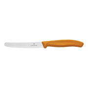 Victorinox Steak & Tomato Knife,11cm Round Tip,Wavy Edge,2 pc Set Classic Orange - Hospitality Connect
